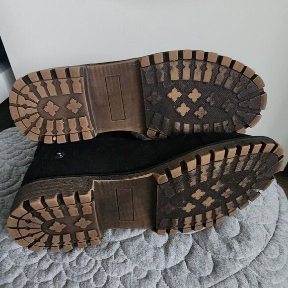 True Craft Boots-Lace Up Fold Down to Red Plaid Booties-Women's 6M - Picture 8 of 10